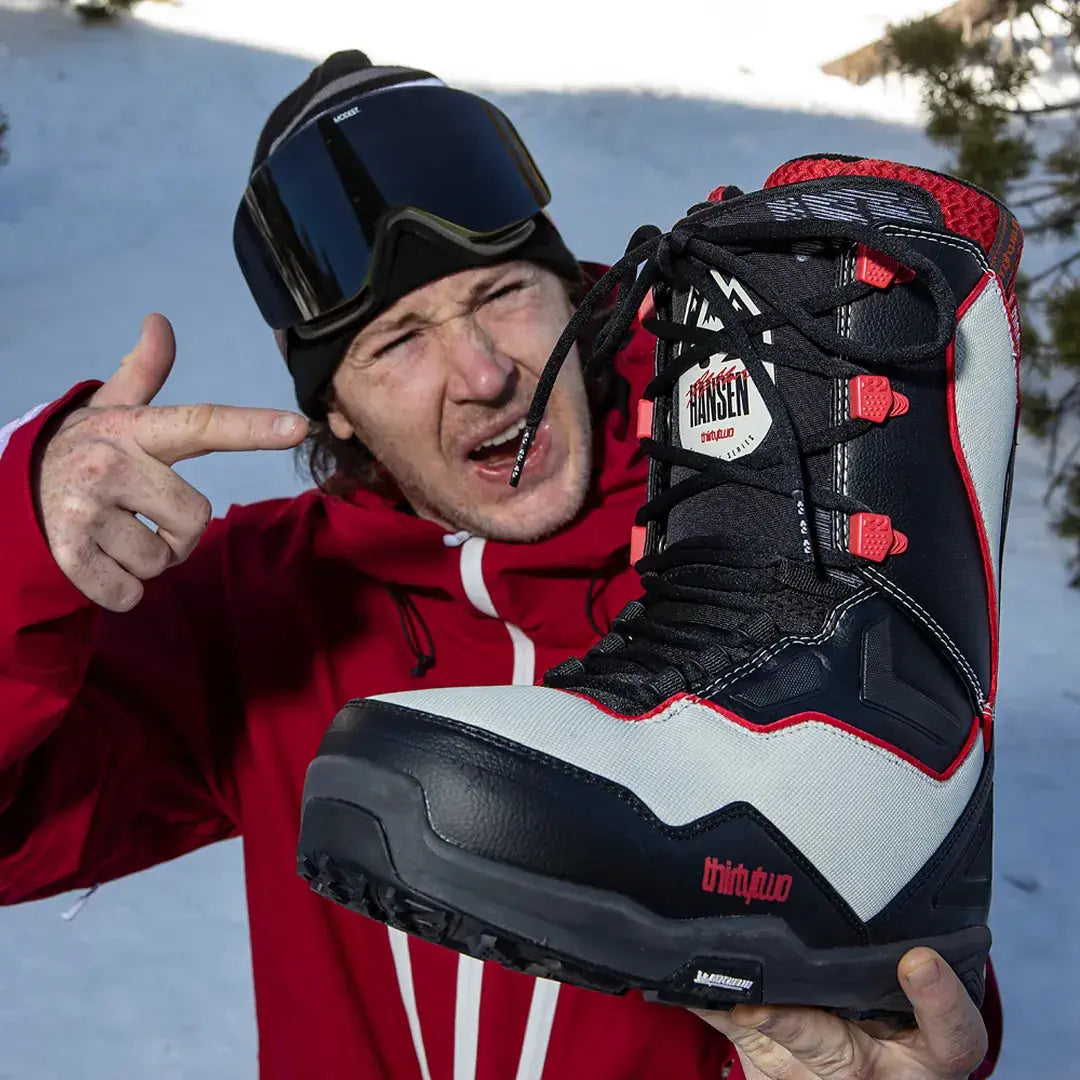 TM - 2 x Hansen Snowboard Boots Black/White | thirtytwo US Boots ThirtyTwo Rider Driven Snowboarding Snow Premium