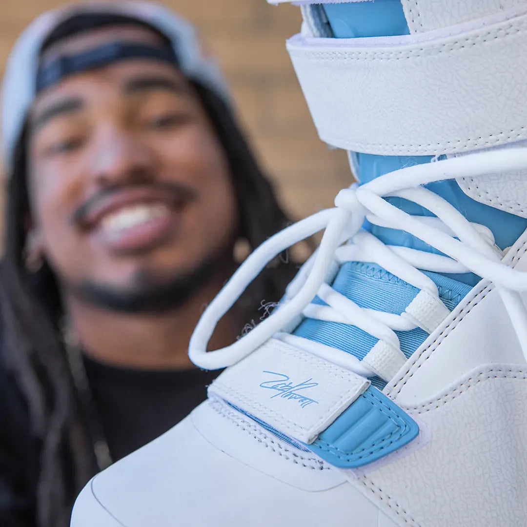 Men's ZB - 1 x Zeb Powell Boots White/Blue | thirtytwo US Boots ThirtyTwo Rider Driven Snowboarding Snow Premium