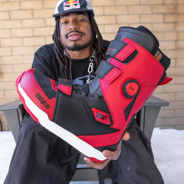 ZB - 1 x Zeb Powell Snowboard Boots Black/Red | thirtytwo US ZB - 1 x Zeb Powell Snowboard Boots Black/Red | thirtytwo US