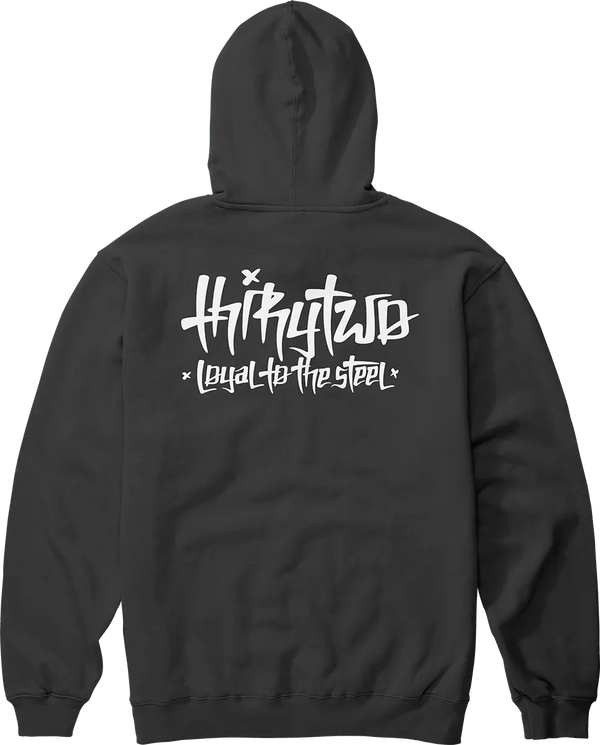 32 ART PULLOVER Screen Hooded Fleece 48.99 | thirtytwo