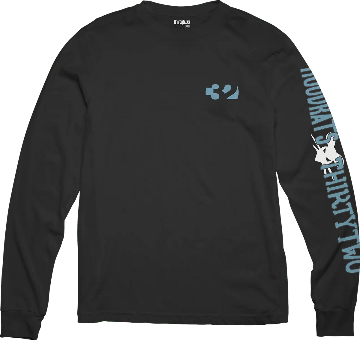 HOOD RATS L/S TEE L/S Basic T-Shirt ThirtyTwo Rider Driven Snowboarding Snow Premium