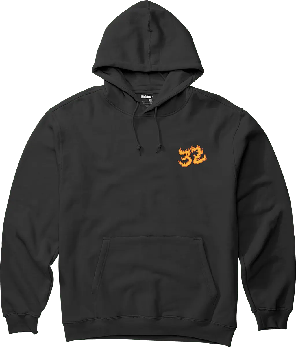 YOUTH FLAME PULLOVER Screen Hooded Fleece ThirtyTwo Rider Driven Snowboarding Snow Premium
