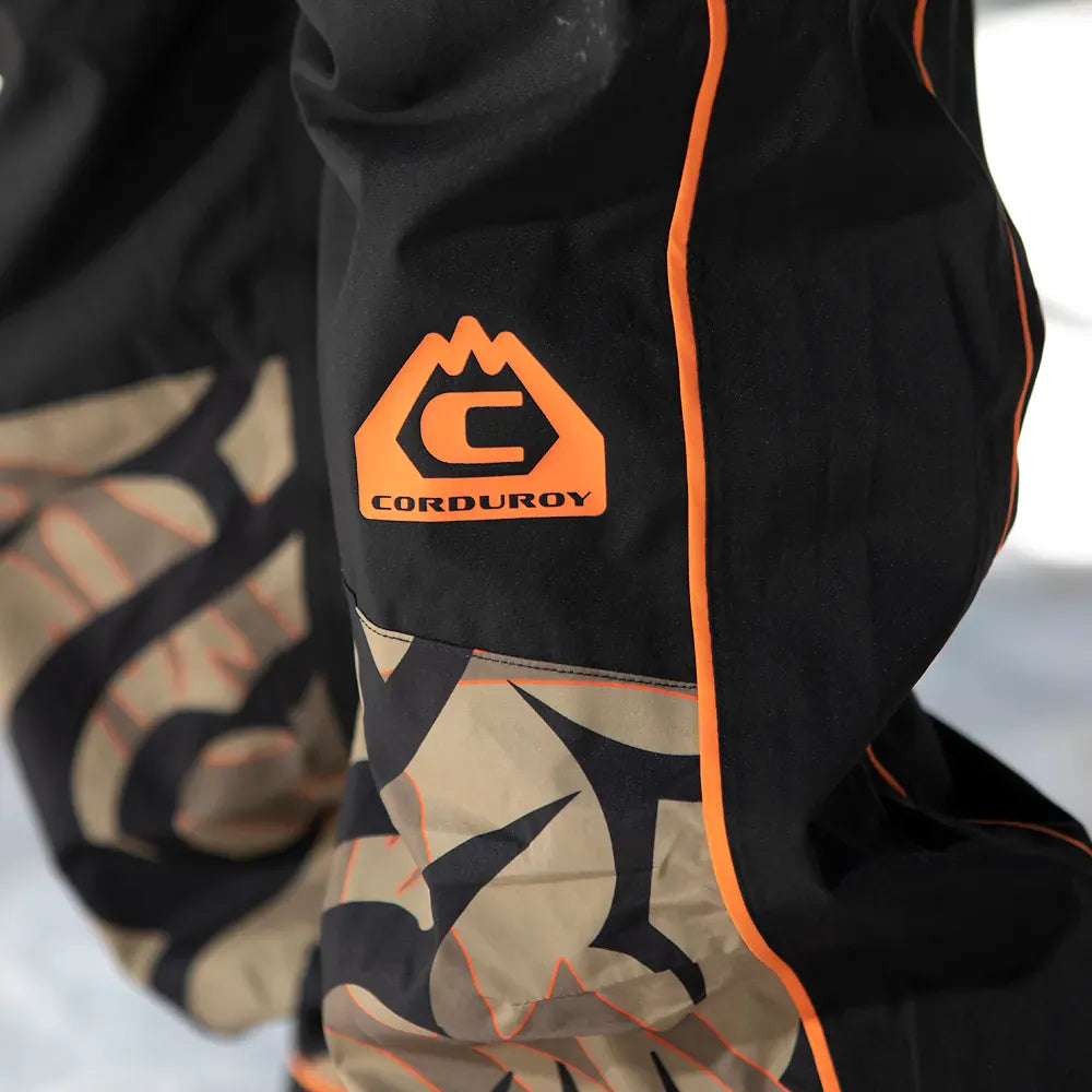 Corduroy Non - Insulated Pants Black/Camo | thirtytwo US Non-Insulated Pants ThirtyTwo Rider Driven Snowboarding Snow Premium
