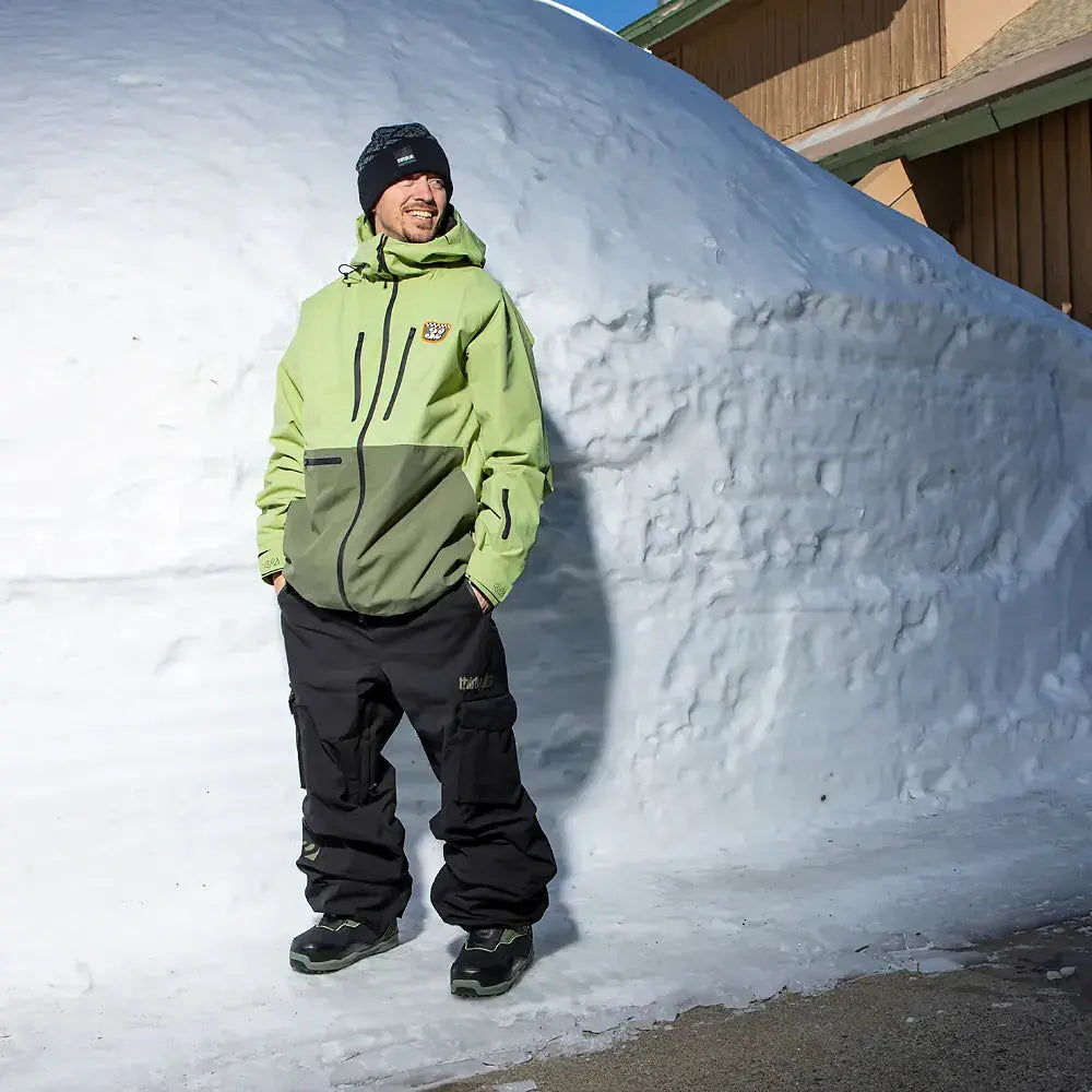 TM Recycled Patch x Grenier Jacket Moss | thirtytwo US Non-Insulated Jacket ThirtyTwo Rider Driven Snowboarding Snow Premium