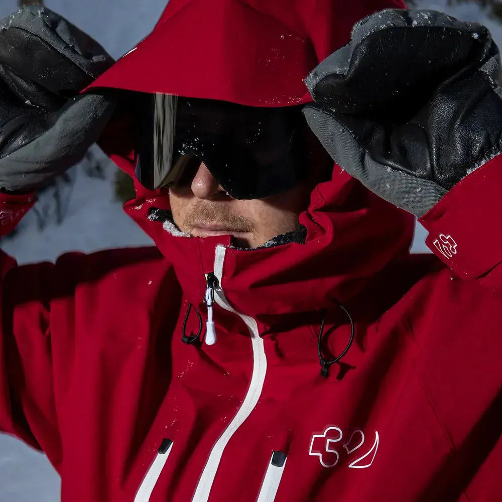 TM Recycled x Hansen Jacket Brick | thirtytwo US Non-Insulated Jacket ThirtyTwo Rider Driven Snowboarding Snow Premium