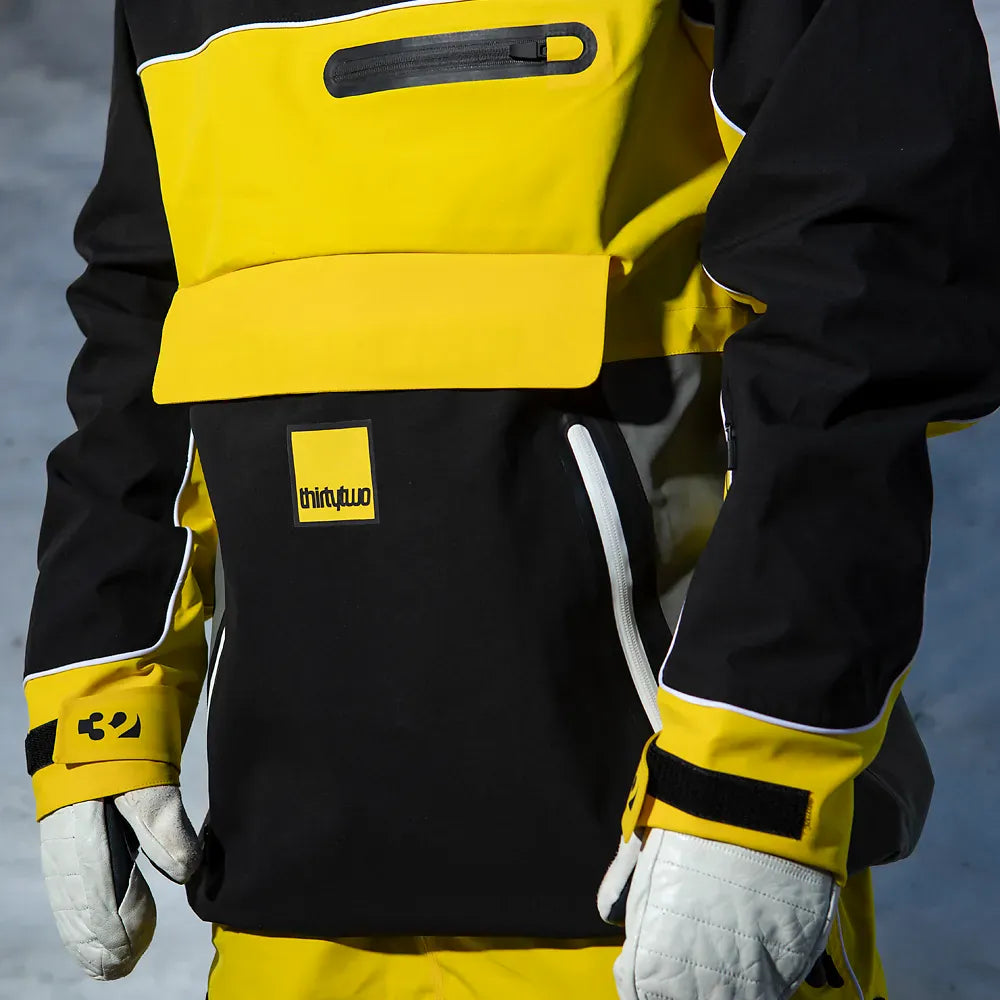 Light x Walker Anorak Jacket Black/Yellow | thirtytwo US Non-Insulated Jacket ThirtyTwo Rider Driven Snowboarding Snow Premium