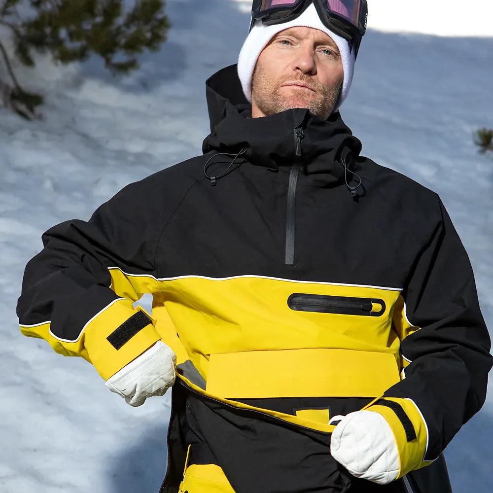 Light x Walker Anorak Jacket Black/Yellow | thirtytwo US Non-Insulated Jacket ThirtyTwo Rider Driven Snowboarding Snow Premium