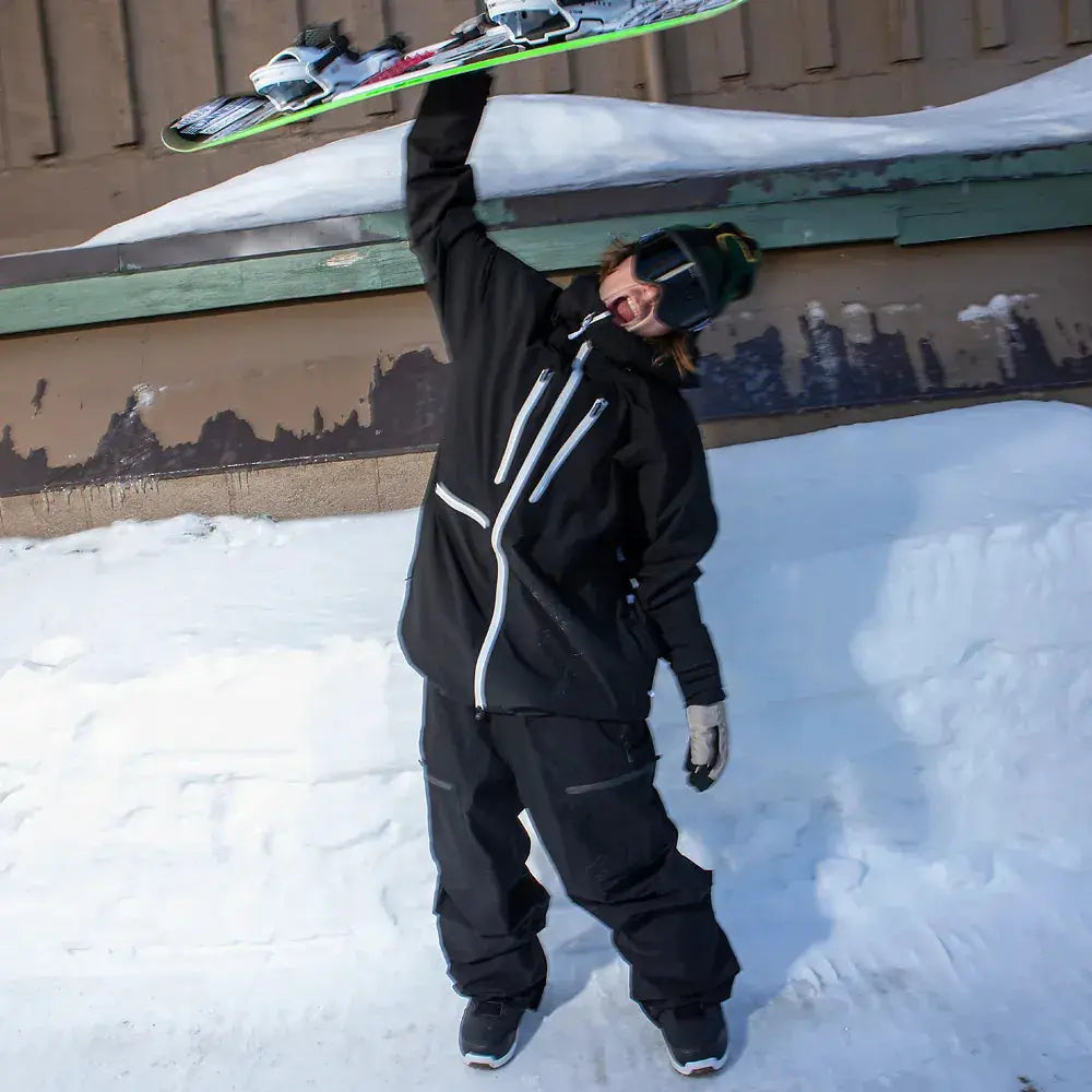 TM Recycled x Kerkela Jacket Black | thirtytwo US Non-Insulated Jacket ThirtyTwo Rider Driven Snowboarding Snow Premium