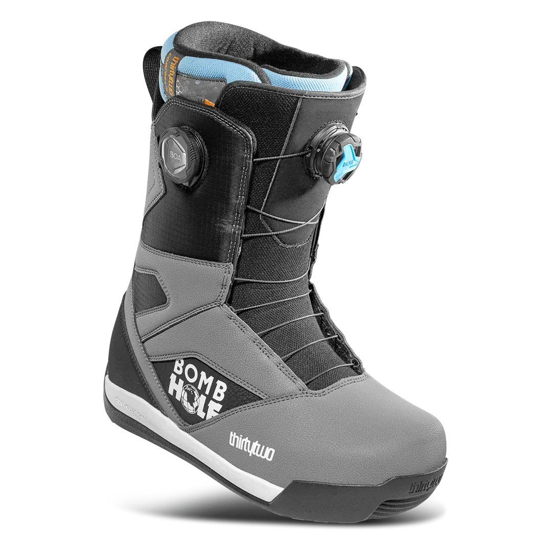 Men's STW Boa® x Bombhole Boots Grey/Blue | thirtytwo US Boots ThirtyTwo Rider Driven Snowboarding Snow Premium
