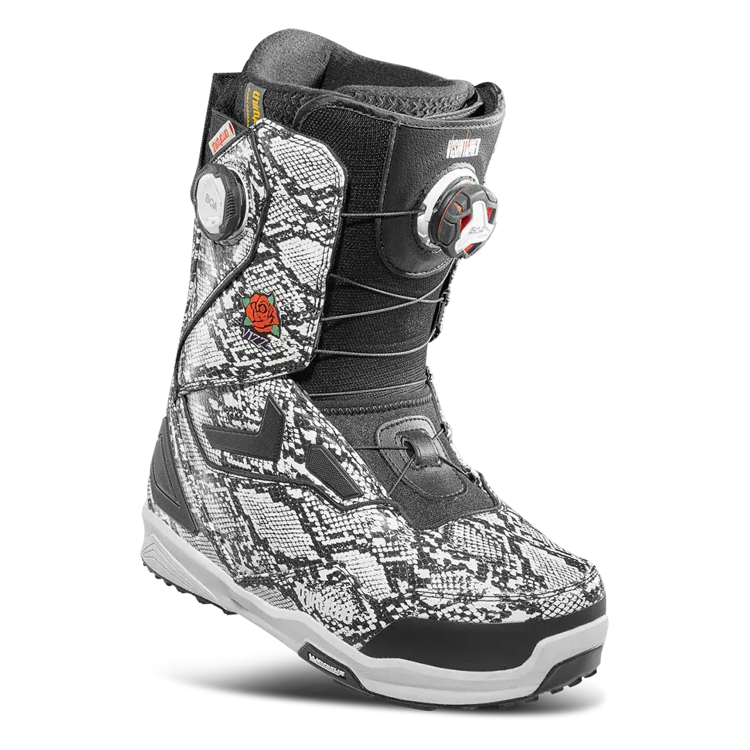 Men's Double Boa® x Vizz Boots White/Black | thirtytwo US Boots ThirtyTwo Rider Driven Snowboarding Snow Premium