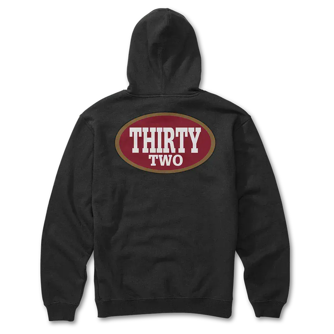 32 Art Pullover Hooded Fleece Black/Red | thirtytwo US Screen Hooded Fleece ThirtyTwo Rider Driven Snowboarding Snow Premium