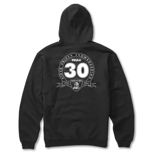 thirtytwo パーカー 30 Year Screen Pullover Hooded Fleece Black | thirtytwo US