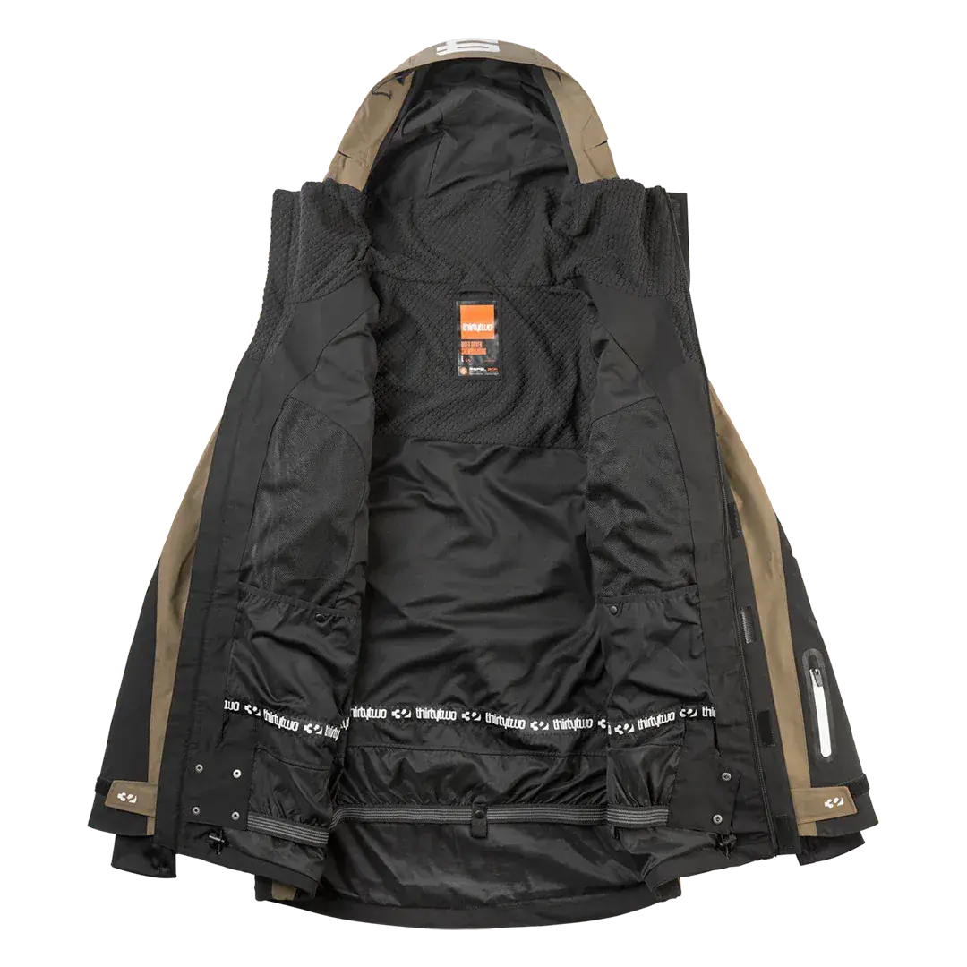 Deep Creek Parka Uninsulated Jacket Tobacco | thirtytwo US Non-Insulated Jacket ThirtyTwo Rider Driven Snowboarding Snow Premium