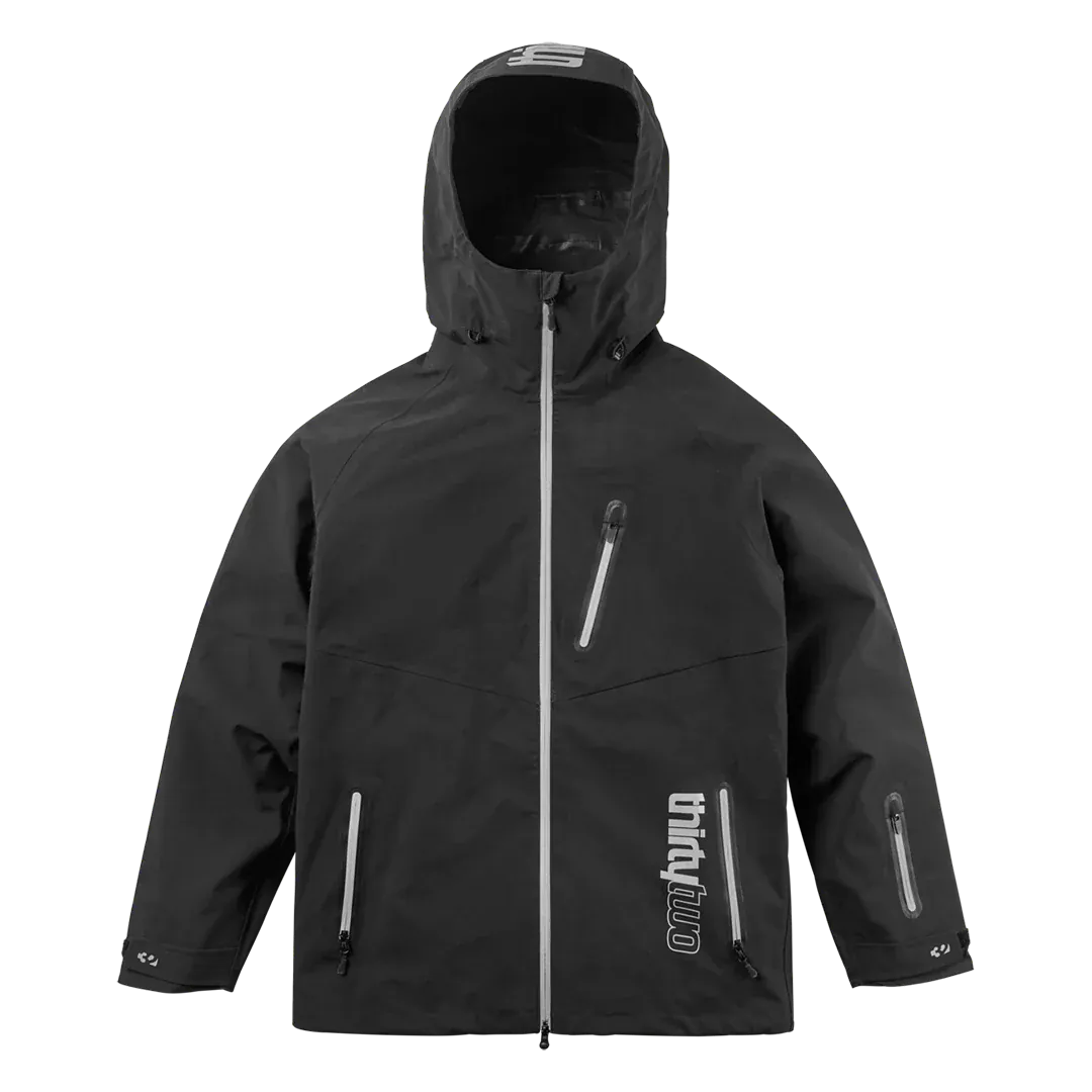 Grasser Non - Insulated Jacket Black | thirtytwo US Non-Insulated Jacket ThirtyTwo Rider Driven Snowboarding Snow Premium