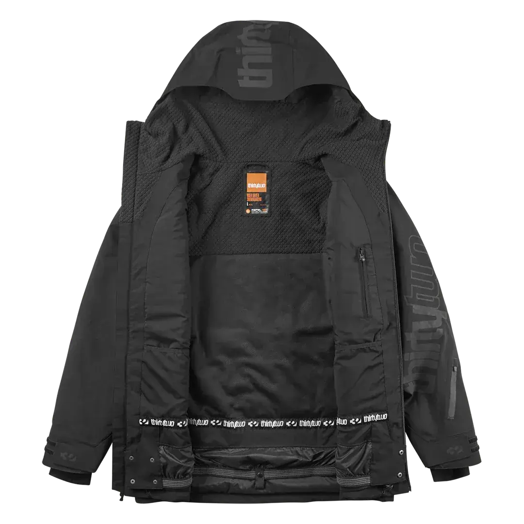 Lashed Insulated Non - Insulated Jacket Black | thirtytwo US Non-Insulated Jacket ThirtyTwo Rider Driven Snowboarding Snow Premium