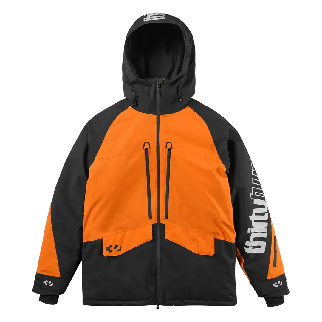 Lashed Non - Insulated Jacket Black/Orange | thirtytwo US Non-Insulated Jacket ThirtyTwo Rider Driven Snowboarding Snow Premium