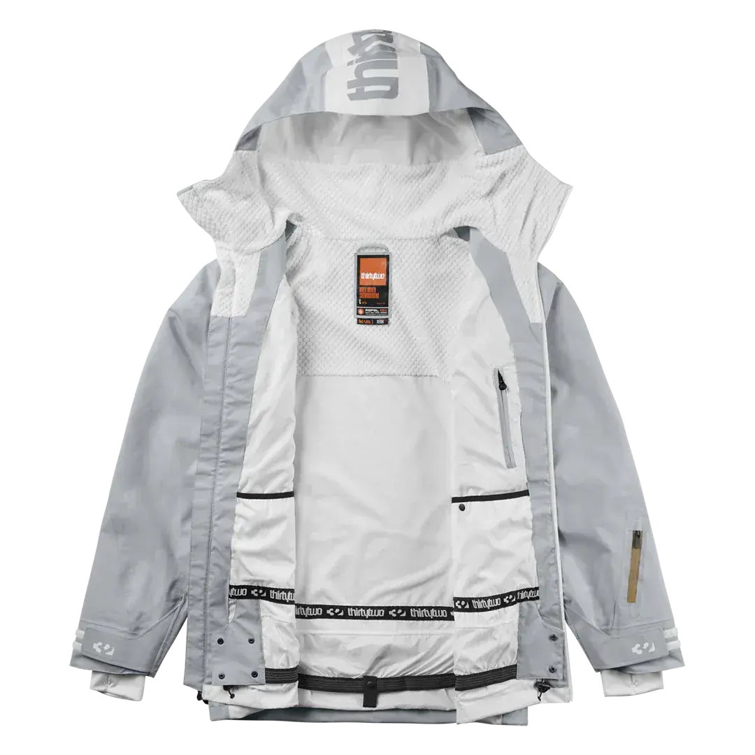 Lashed x Stevens Uninsulated Jacket Cement | thirtytwo US Non-Insulated Jacket ThirtyTwo Rider Driven Snowboarding Snow Premium