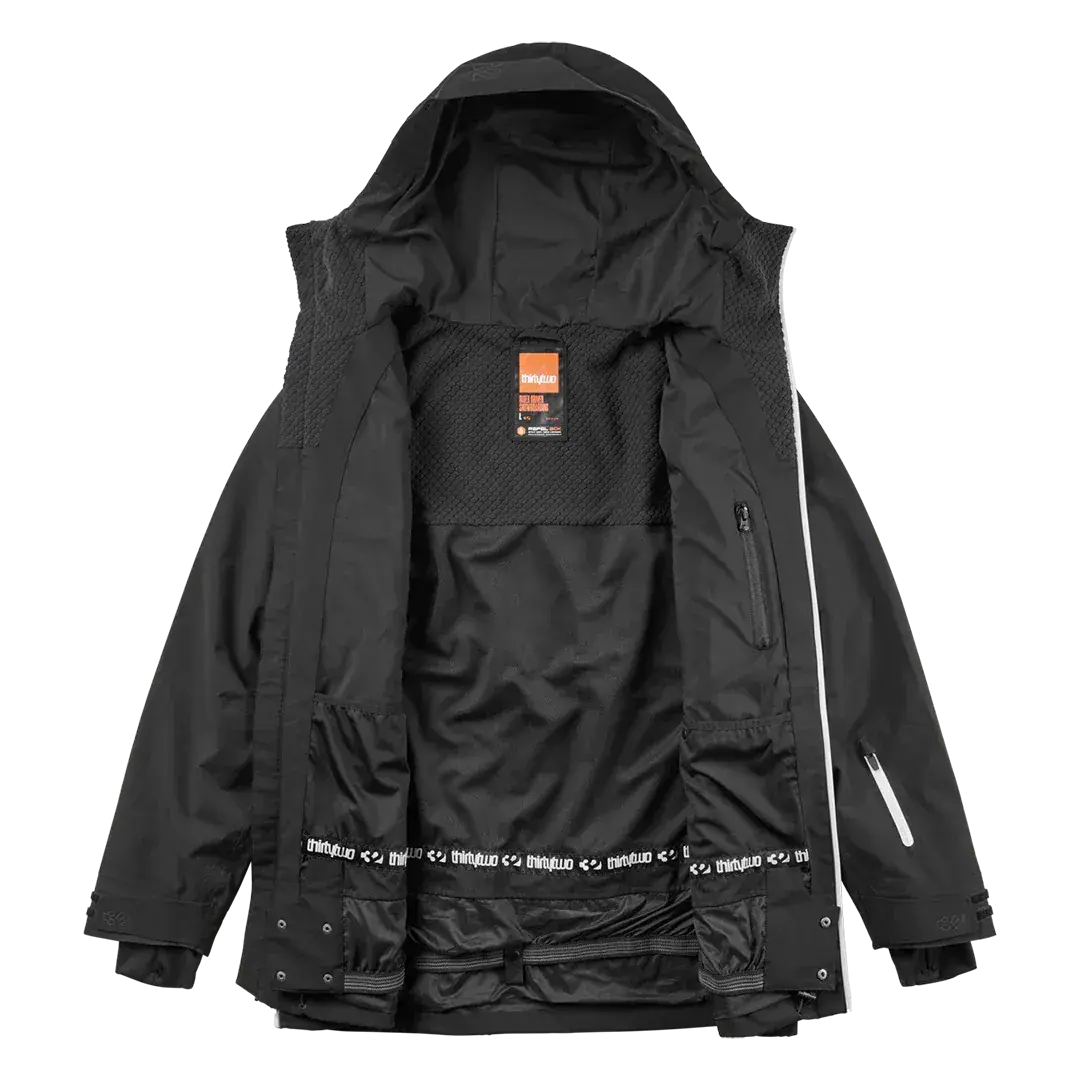 TM Recycled x Kerkela Jacket Black | thirtytwo US Non-Insulated Jacket ThirtyTwo Rider Driven Snowboarding Snow Premium