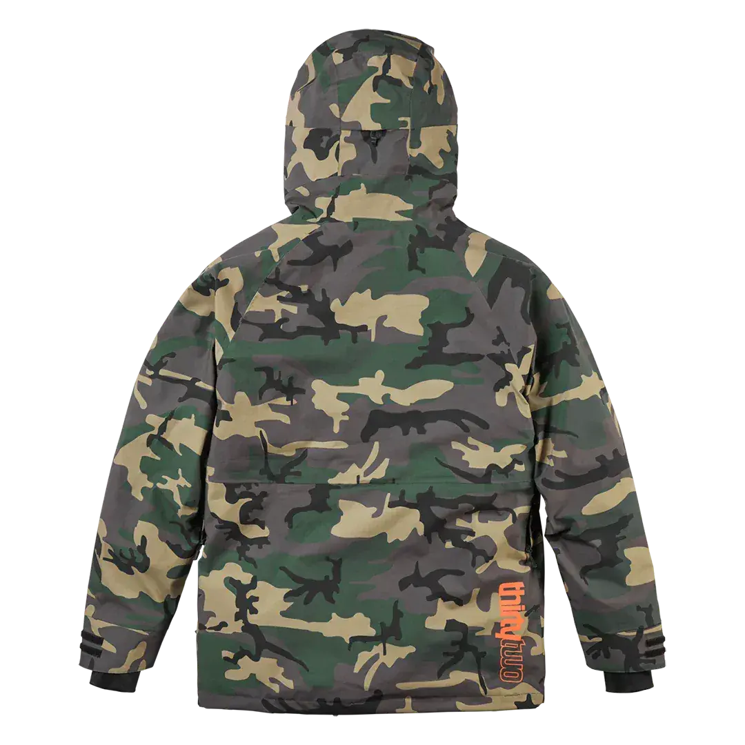 TM Recycled x Fava Uninsulated Jacket Camo | thirtytwo US Non-Insulated Jacket ThirtyTwo Rider Driven Snowboarding Snow Premium