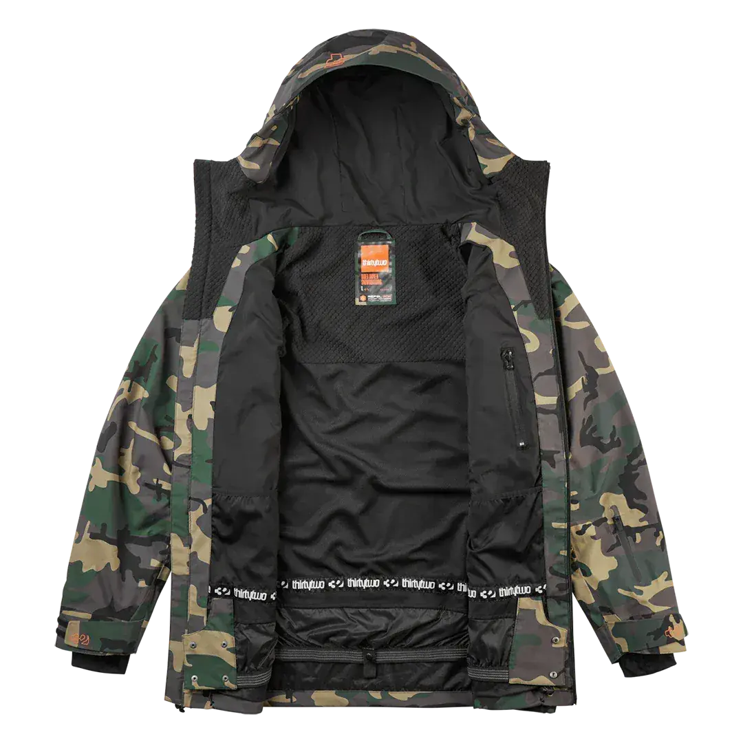 TM Recycled x Fava Uninsulated Jacket Camo | thirtytwo US Non-Insulated Jacket ThirtyTwo Rider Driven Snowboarding Snow Premium