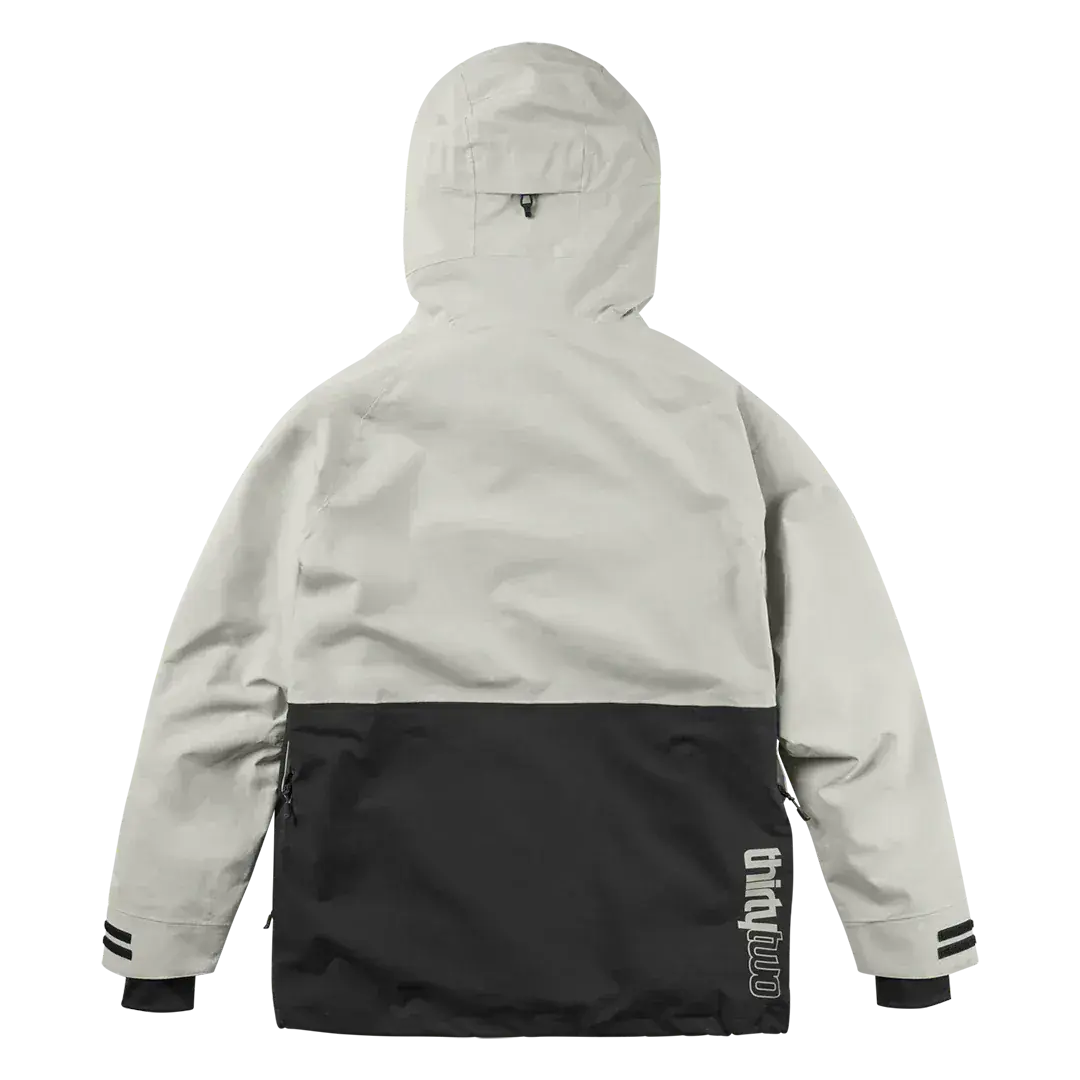 TM Recycled x Fava Jacket Cement | thirtytwo US Non-Insulated Jacket ThirtyTwo Rider Driven Snowboarding Snow Premium
