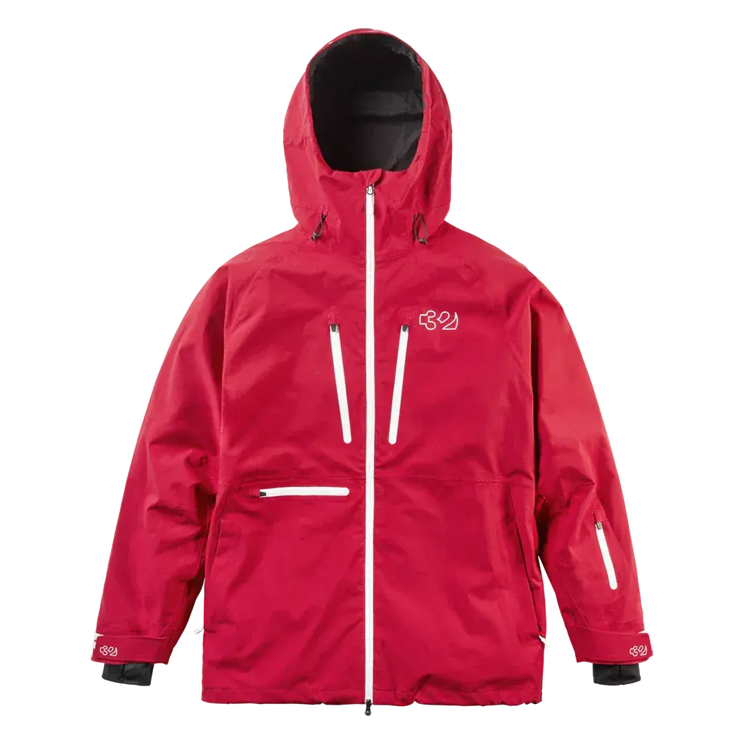 TM Recycled x Hansen Jacket Brick | thirtytwo US Non-Insulated Jacket ThirtyTwo Rider Driven Snowboarding Snow Premium