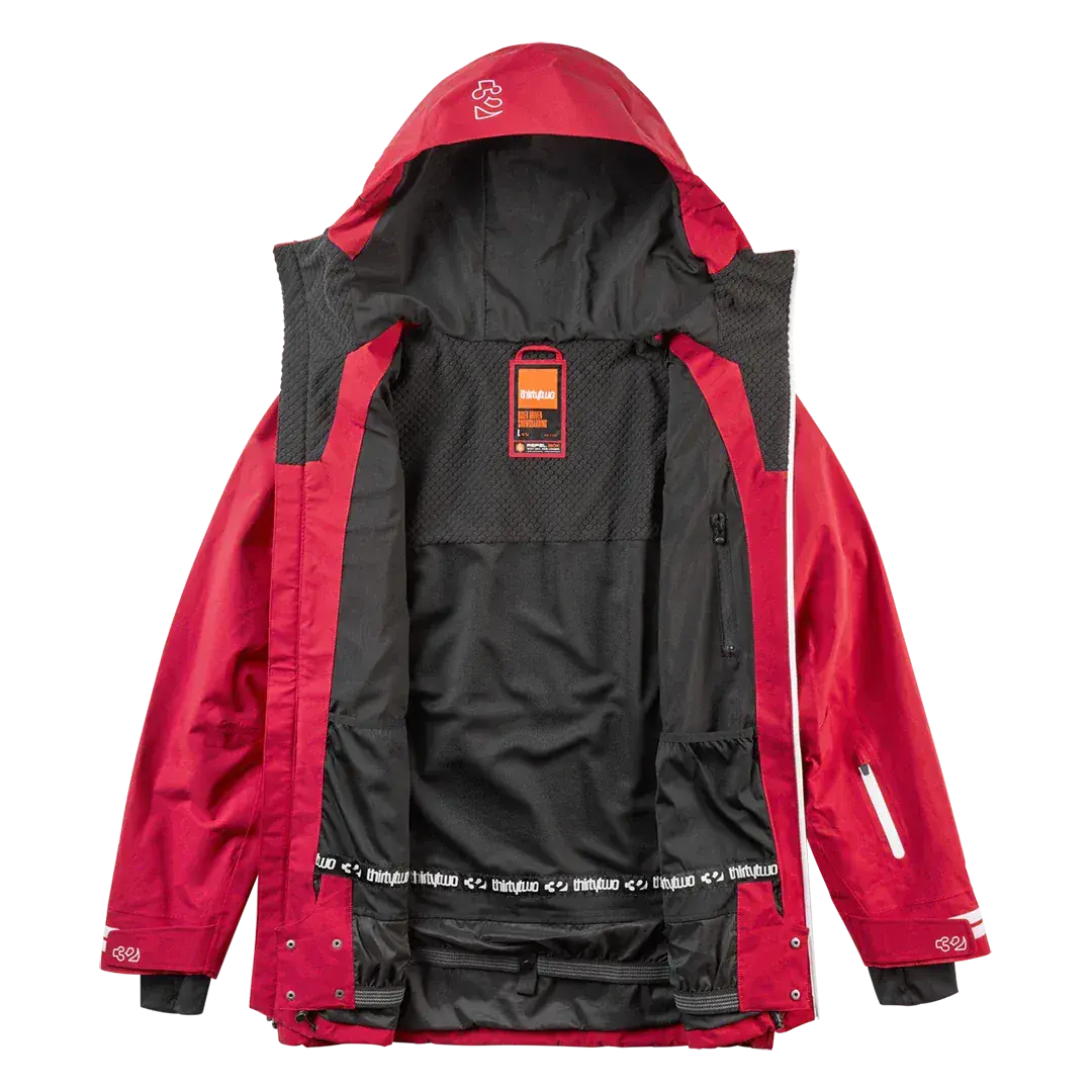TM Recycled x Hansen Jacket Brick | thirtytwo US Non-Insulated Jacket ThirtyTwo Rider Driven Snowboarding Snow Premium