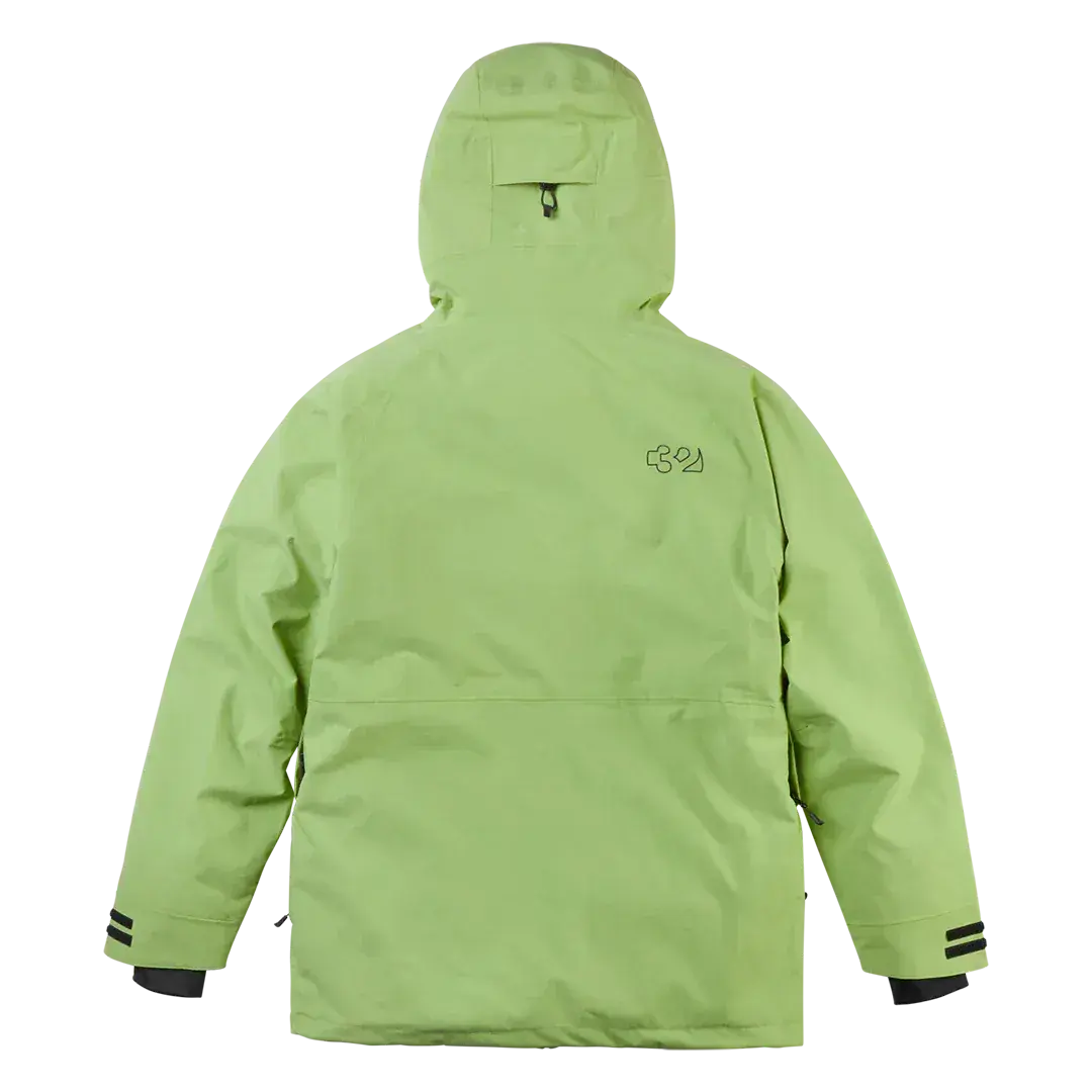 TM Recycled Patch x Grenier Jacket Moss | thirtytwo US Non-Insulated Jacket ThirtyTwo Rider Driven Snowboarding Snow Premium