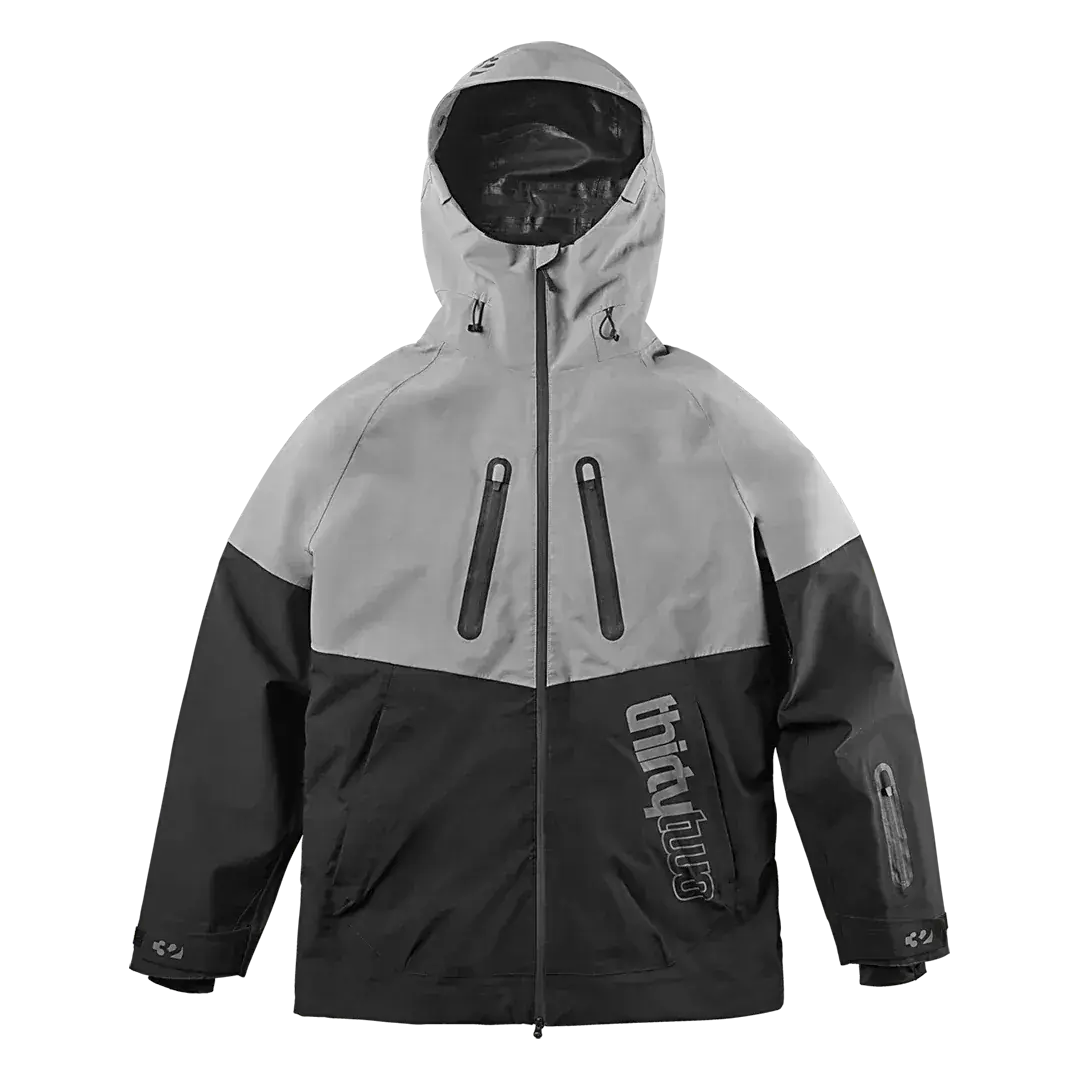 TM-3 Recycled Uninsulated Jacket Black/Grey | thirtytwo US Non-Insulated Jacket ThirtyTwo Rider Driven Snowboarding Snow Premium
