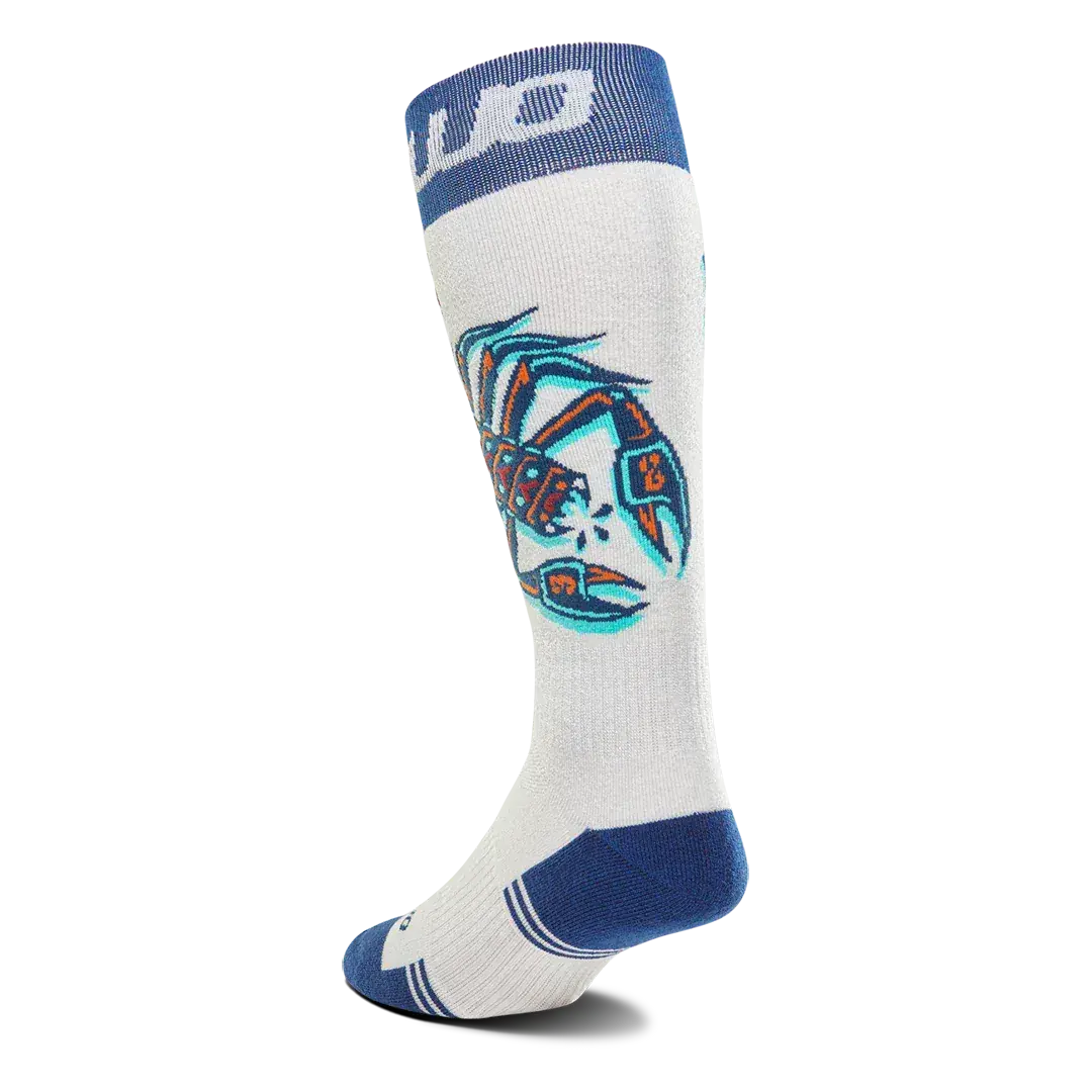 Men's Double Specialty Sock White/Navy | thirtytwo US Specialty Sock ThirtyTwo Rider Driven Snowboarding Snow Premium