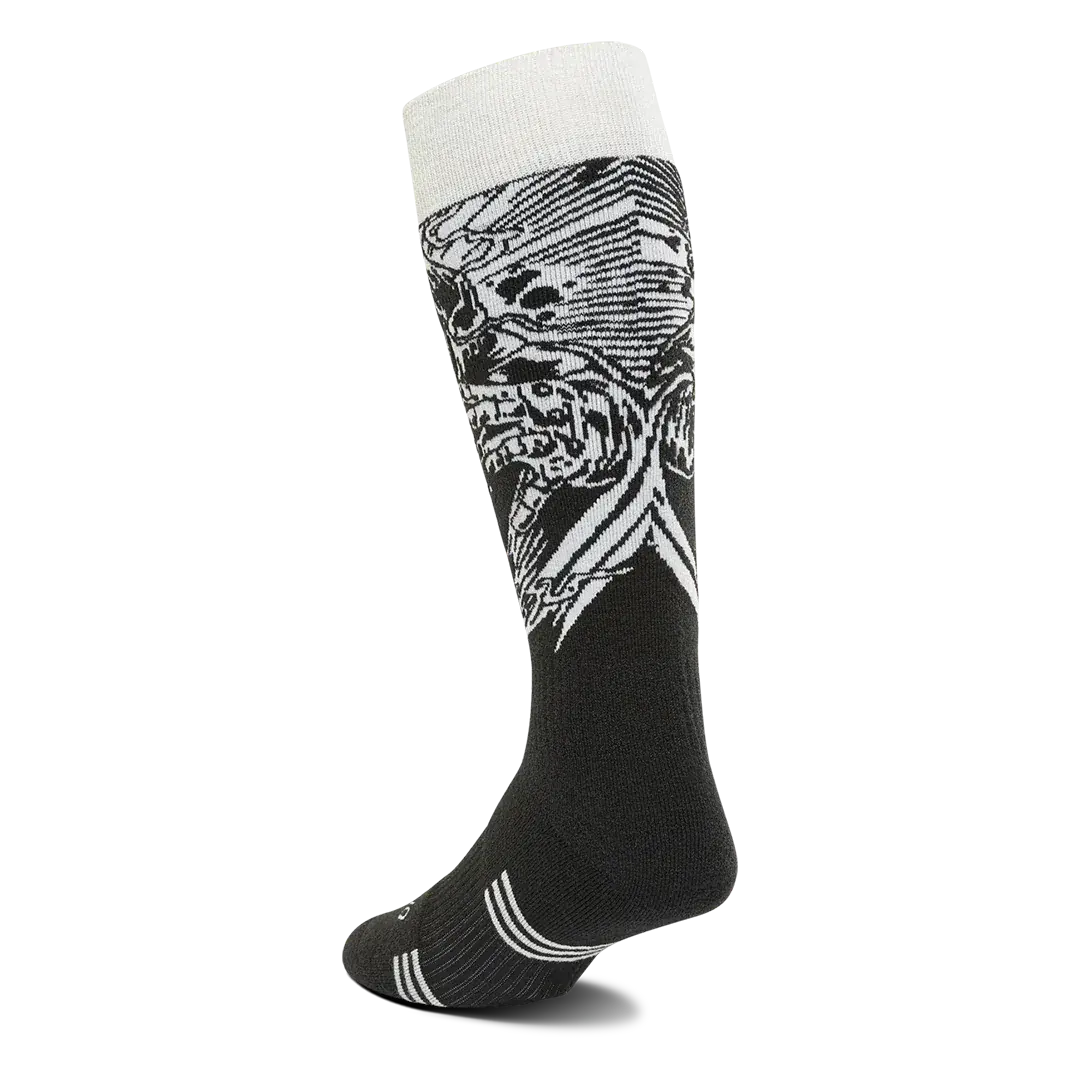 Men's 32 Merino Specialty Sock Black/White | thirtytwo US Specialty Sock ThirtyTwo Rider Driven Snowboarding Snow Premium