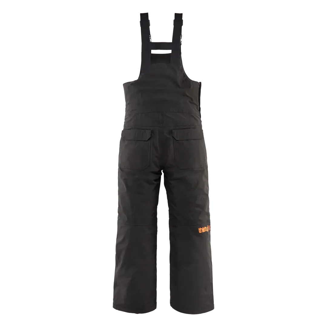 Youth Basement Bib Pants Black/Orange | thirtytwo US Non-Insulated Pants ThirtyTwo Rider Driven Snowboarding Snow Premium