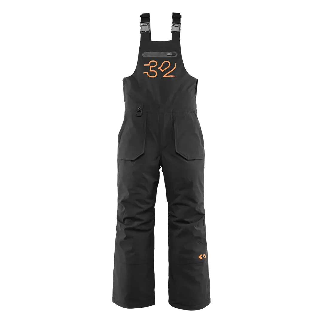 Youth Basement Bib Pants Black/Orange | thirtytwo US Non-Insulated Pants ThirtyTwo Rider Driven Snowboarding Snow Premium