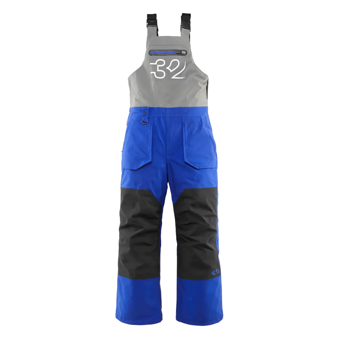 Youth Basement Bib Non - Insulated Pants Blue | thirtytwo US Non-Insulated Pants ThirtyTwo Rider Driven Snowboarding Snow Premium