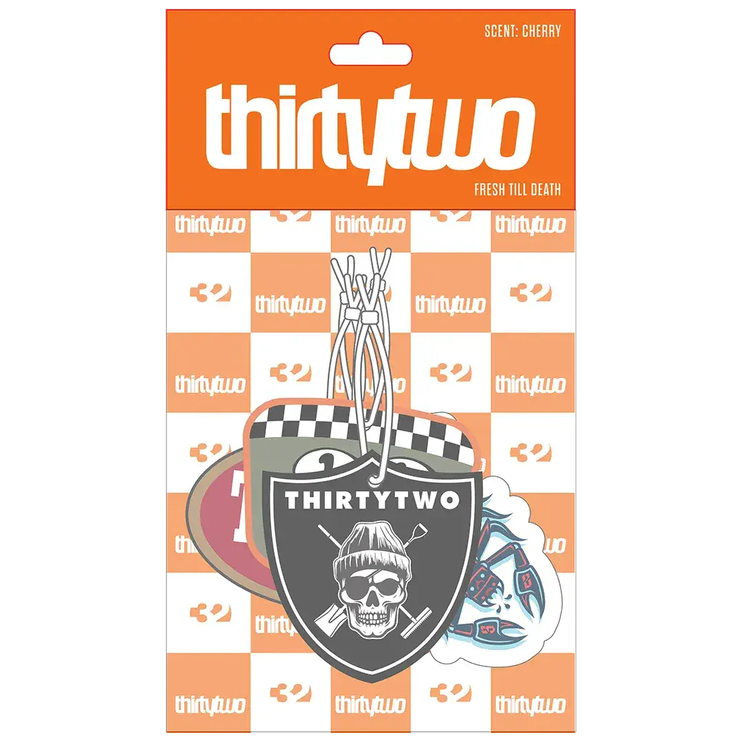 32 Decal Air Freshener Assorted Sticker Multi | thirtytwo US Decal/Sticker ThirtyTwo MULTI / ONE SIZE Rider Driven Snowboarding Snow Premium 7630949196866 PON.AFR.NC.OS