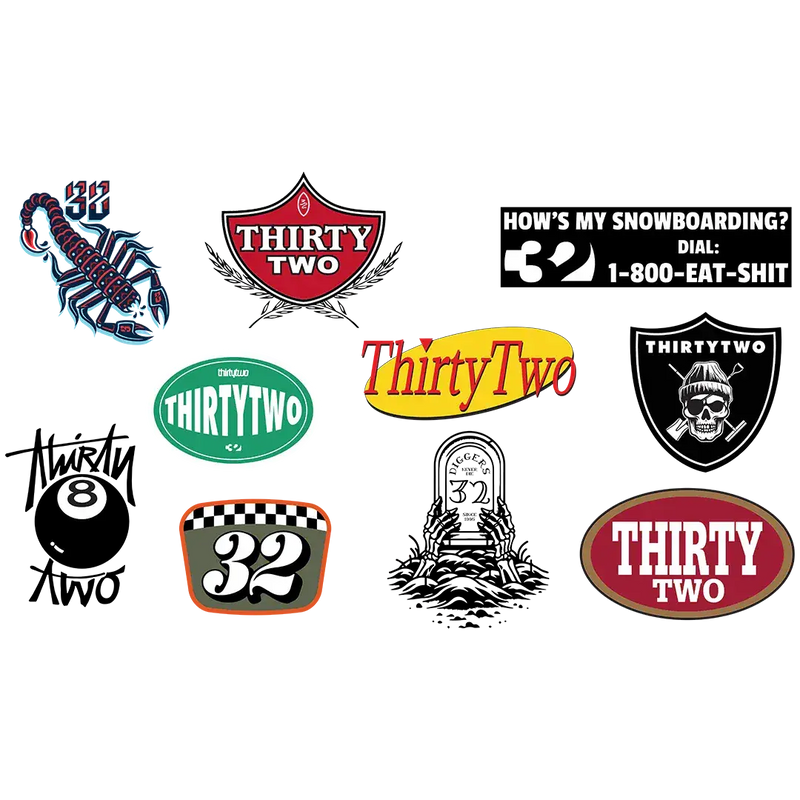 32 STICKER PACK - ASSORTED