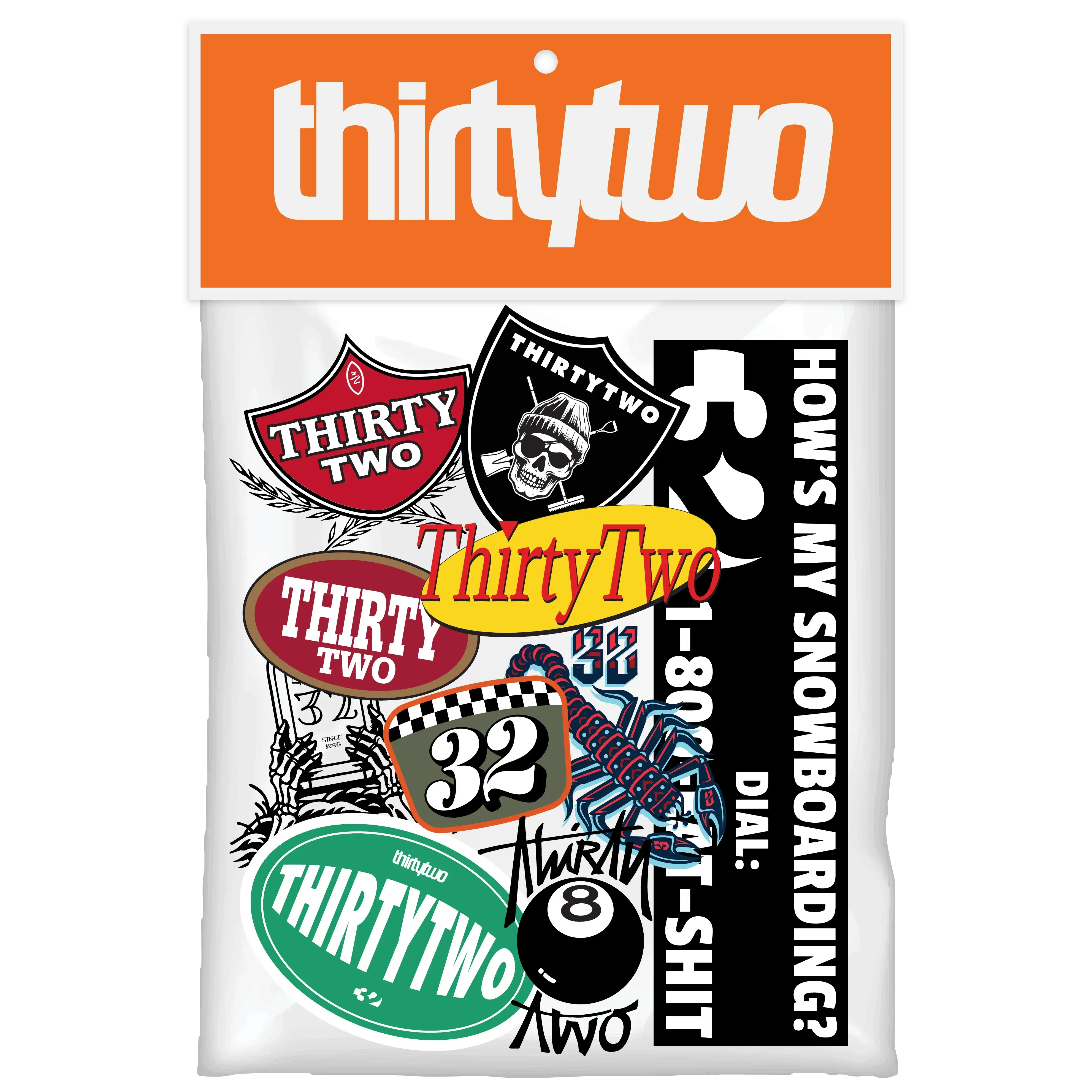 thirtytwo　サーティーツー　ステッカー THIRTYTWO - thirtytwo サーティーツー ステッカー カッティングシート