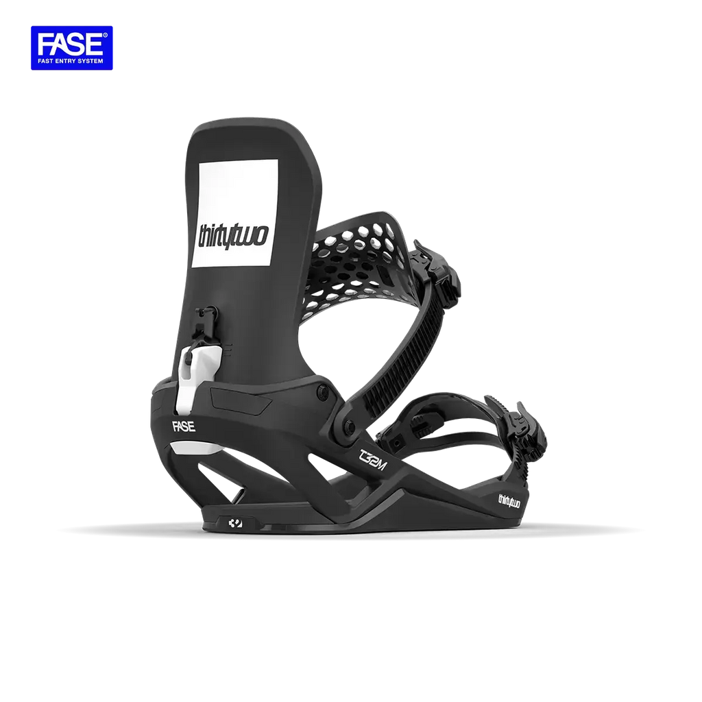 ThirtyTwo 32 サーティー トゥー バインディング T32M FASE T32M Fase® Black Snowboard Binding | thirtytwo US