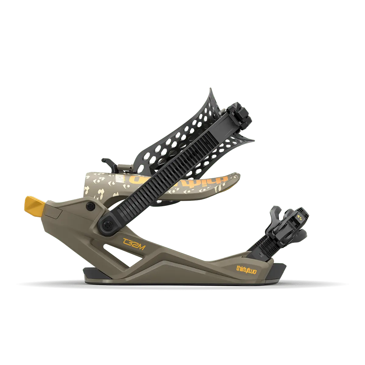 T32M Fase® x Bradshaw Green Snowboard Binding | thirtytwo US Bindings ThirtyTwo Rider Driven Snowboarding Snow Premium