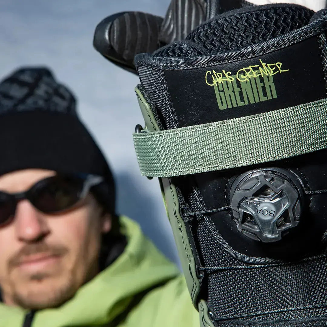 TM - 2 XLT Double Boa® x Grenier Boots Green | thirtytwo US Boots ThirtyTwo Rider Driven Snowboarding Snow Premium