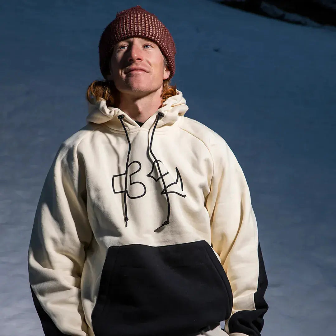 Team Tech x Visintainer Pullover Off White | thirtytwo US Screen Hooded Fleece ThirtyTwo Rider Driven Snowboarding Snow Premium