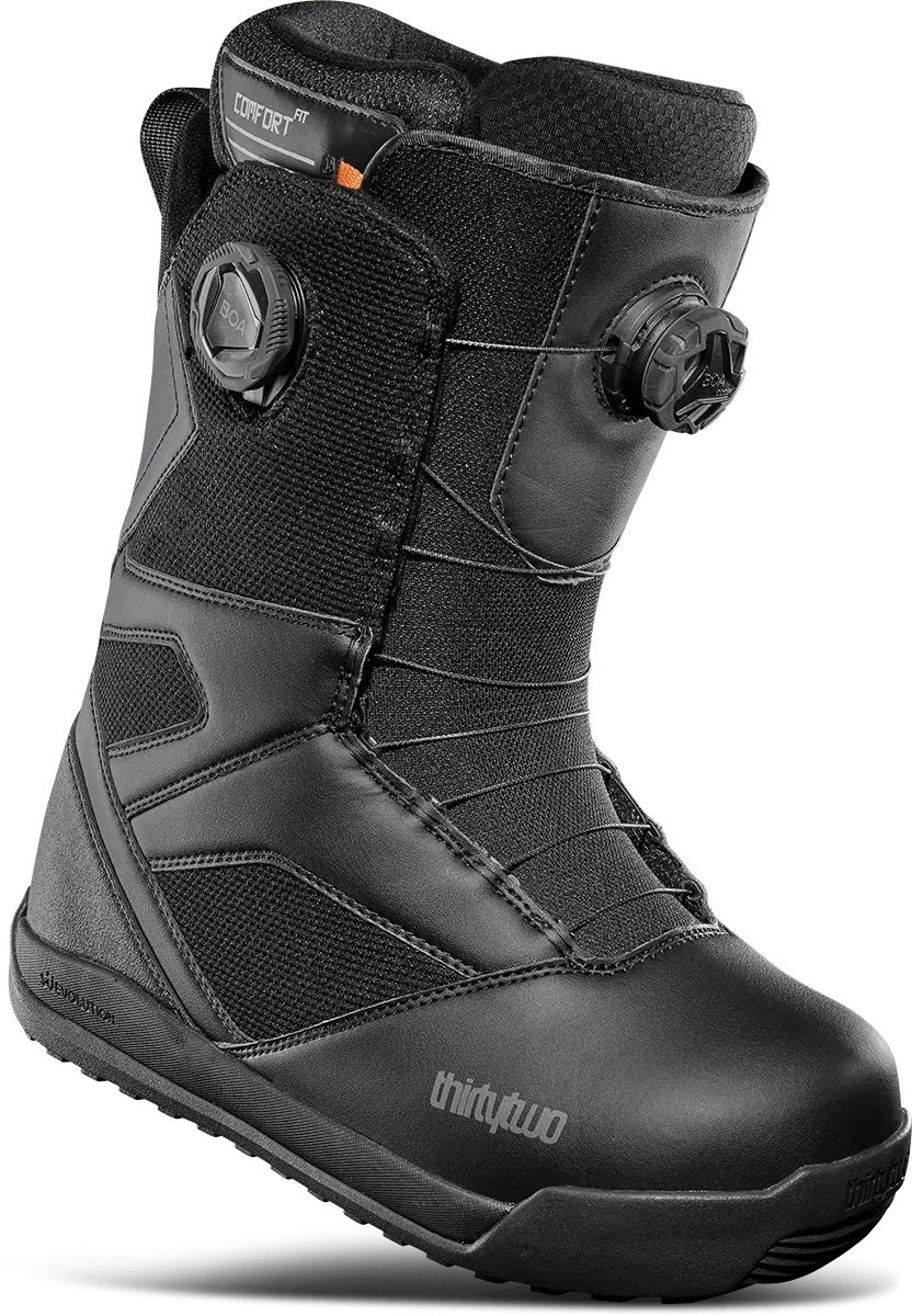 ThirtyTwo Men's STW Double BOA Snowboard Boots 2025 BLACK-BLACK / 9