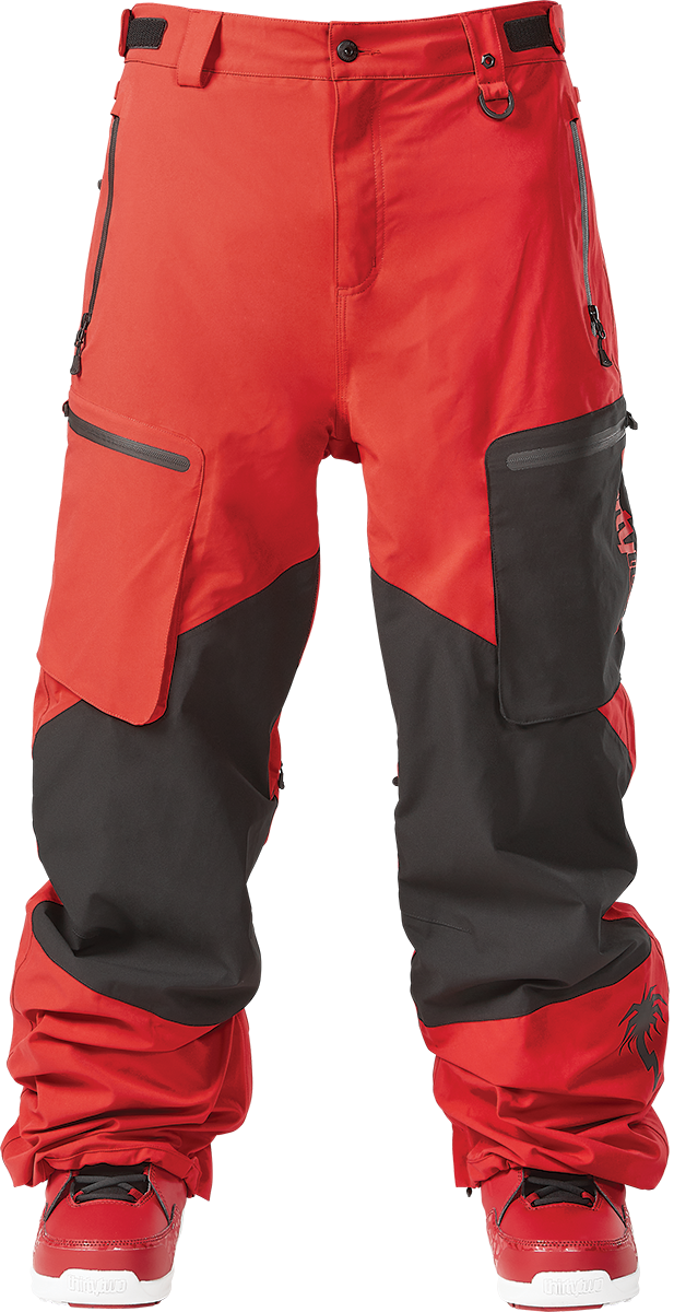 Red 2025 snow pants