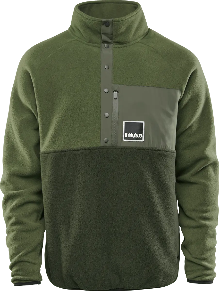 MEN'S REST STOP ANORAK Novelty Fleece ThirtyTwo Rider Driven Snowboarding Snow Premium