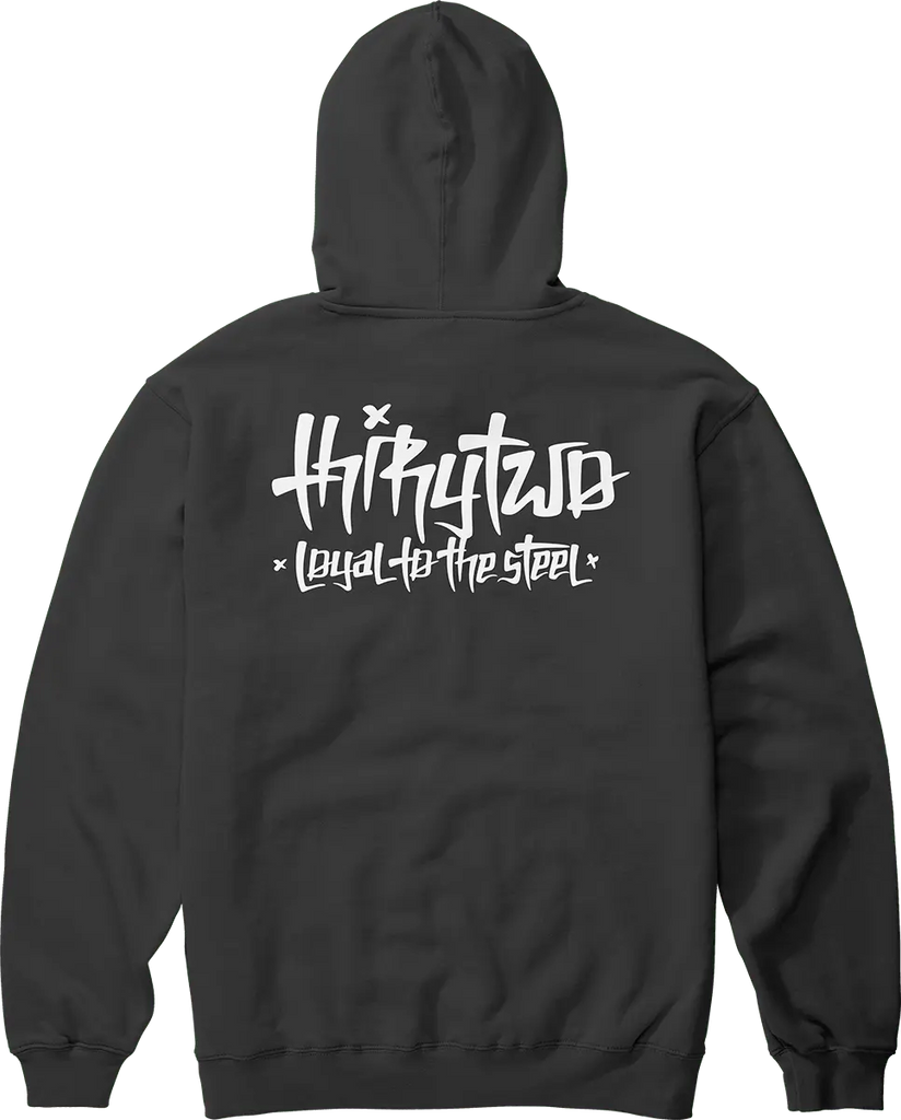 32 ART PULLOVER Screen Hooded Fleece 48.99 | thirtytwo