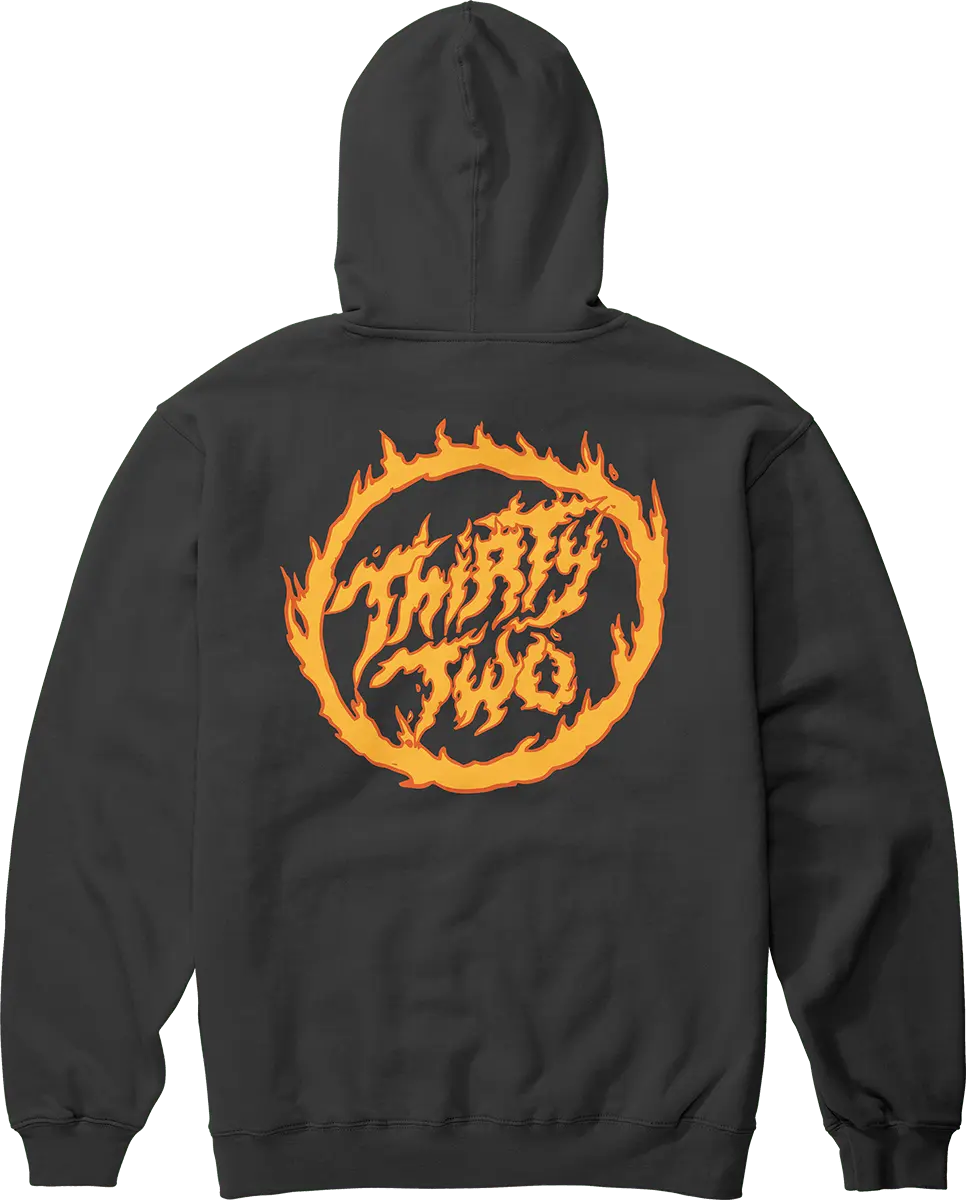 YOUTH FLAME PULLOVER Screen Hooded Fleece ThirtyTwo Rider Driven Snowboarding Snow Premium