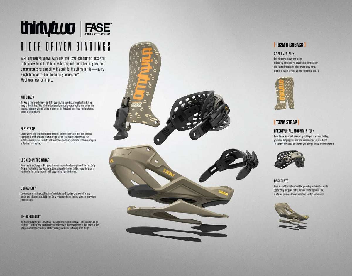 T32M Fase® X Chris Bradshaw Snowboard Binding