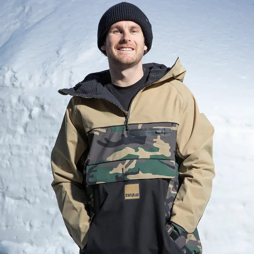 Light Anorak Non - Insulated Jacket Camo | thirtytwo US Non-Insulated Jacket ThirtyTwo Rider Driven Snowboarding Snow Premium