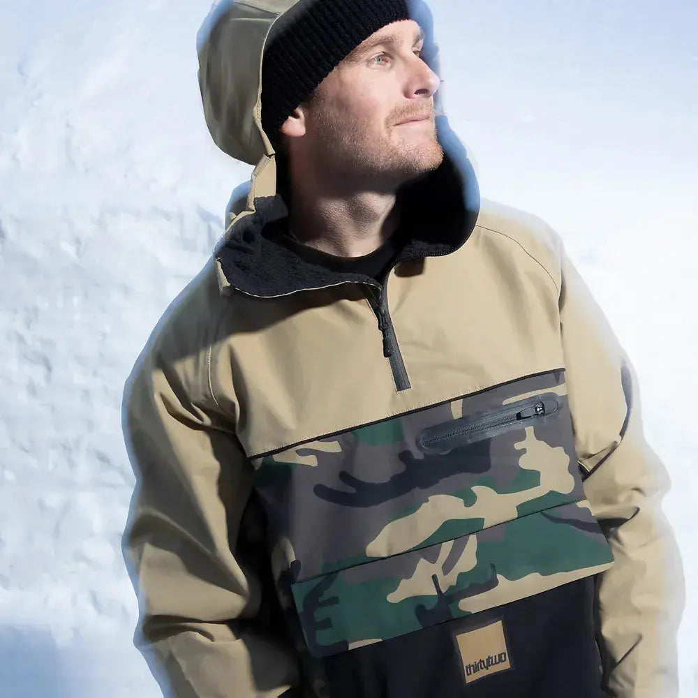 Light Anorak Non - Insulated Jacket Camo | thirtytwo US Non-Insulated Jacket ThirtyTwo Rider Driven Snowboarding Snow Premium