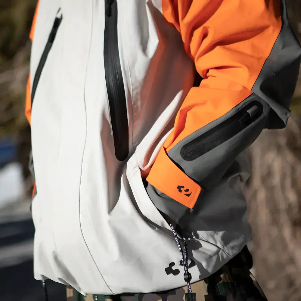 Deep Creek Parka Uninsulated Jacket Orange | thirtytwo US Deep Creek Parka Uninsulated Jacket Orange | thirtytwo US